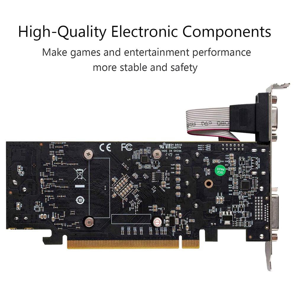 51RISC Radeon RX 550 LP, scheda video a basso profilo 4 GB GDDR5 piccolo fattore di forma per gioco 4K display desktop/mini PC SFF scheda video (RX