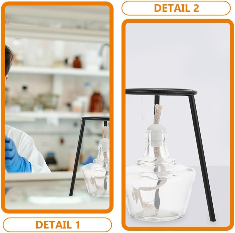 Ciieeo 3Pcs experiment tripod stand education tripod stand lab for school holder for school experiment holder alcohol burner lab iron equipment