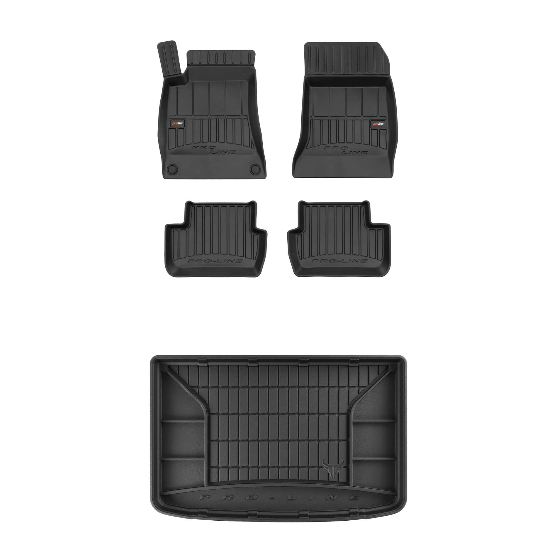FROGUM ProLine Tappetini Auto 3D Per Mercedes Classe A W176, Classe B W246, GLA X156 – TPE, Bordi Alti