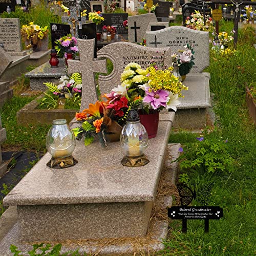 Memorial Stakes Grave Decorations For Cemetery Grave Plaque Stake Markers Memorial Plaques Sympathy Garden Stake Waterproof Grave Stake Garden Cemetery Decorations For Grave Yard (Butterfly) #TOP4