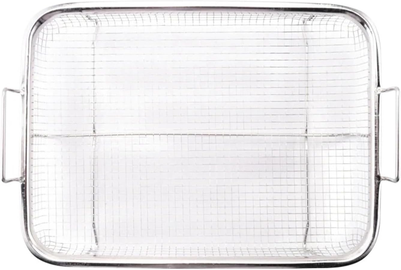 Air Fryer Basket For Oven,Stainless Steel Crisper Tray And Pan, Deluxe Fry In Your, Compatible For The Grill