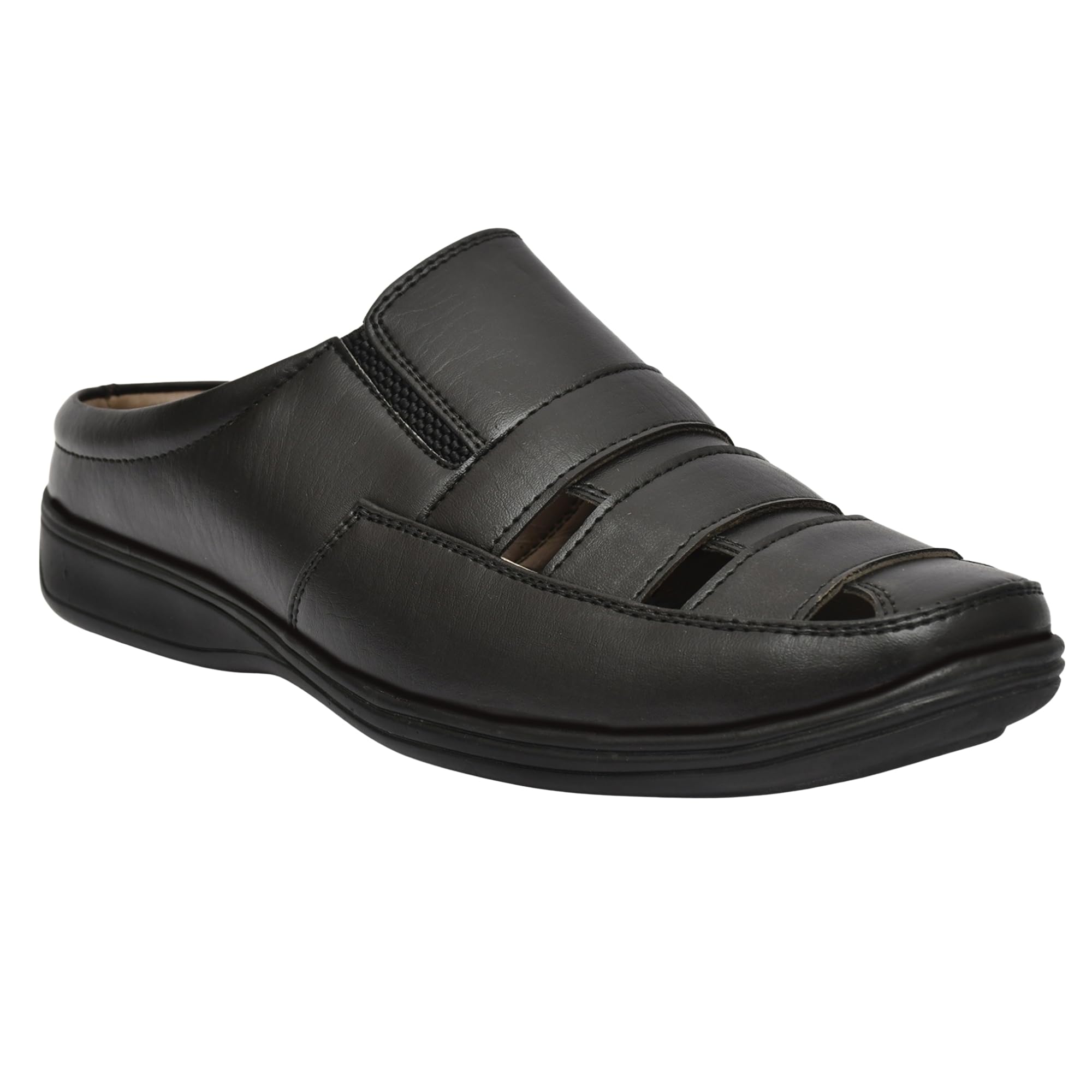 restroad Men’s Synthetic Leather Sandals | Casual Open Toe Footwear for Men-picture-15
