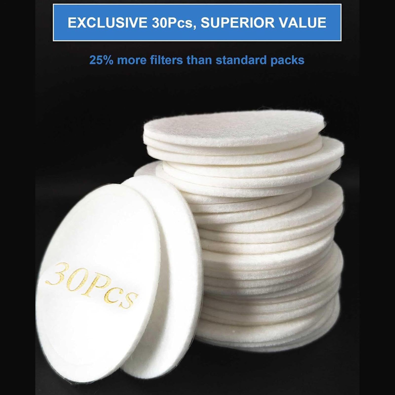 Disques filtrants autocollants – Filtre mono-tube respirant de 7,6 cm | Accessoires de culture de champignons microporeux réutilisables pour la fructification et la culture | Coussinets d'échange