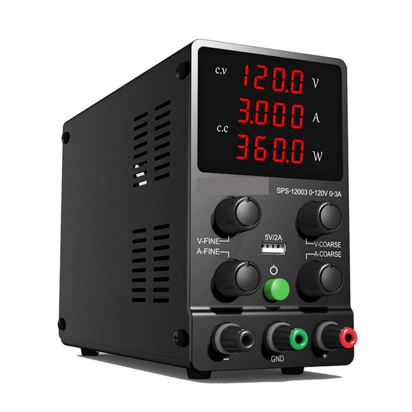 Alimentation de Laboratoire, Alimentation CC réglable 30V 5A 30V 10A 60V 5A Banc de Laboratoire Alimentation Laboratoire Alimentation régulateur de Tension Interrupteur(Red Display120V5A)