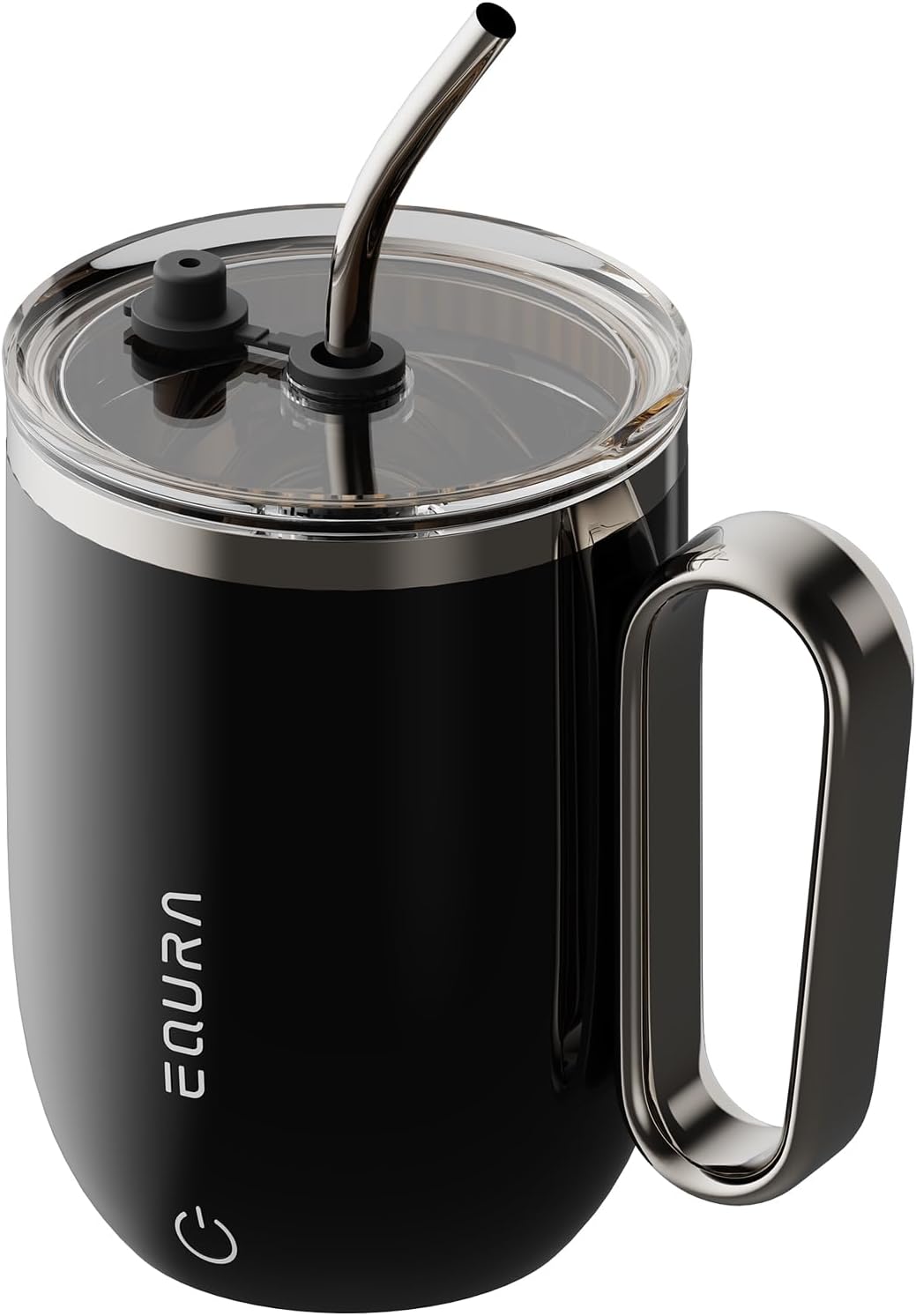 Self-stirring Coffee Mug with LED temp indicator (Black) by JOTER & LIBEAR