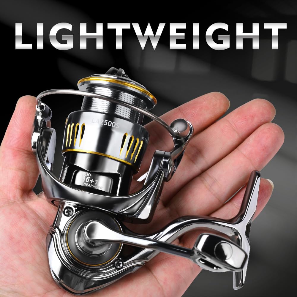 Amazon | 【PERSIMMONUP】軽量 スピニングリール LAシリーズ 1500S
