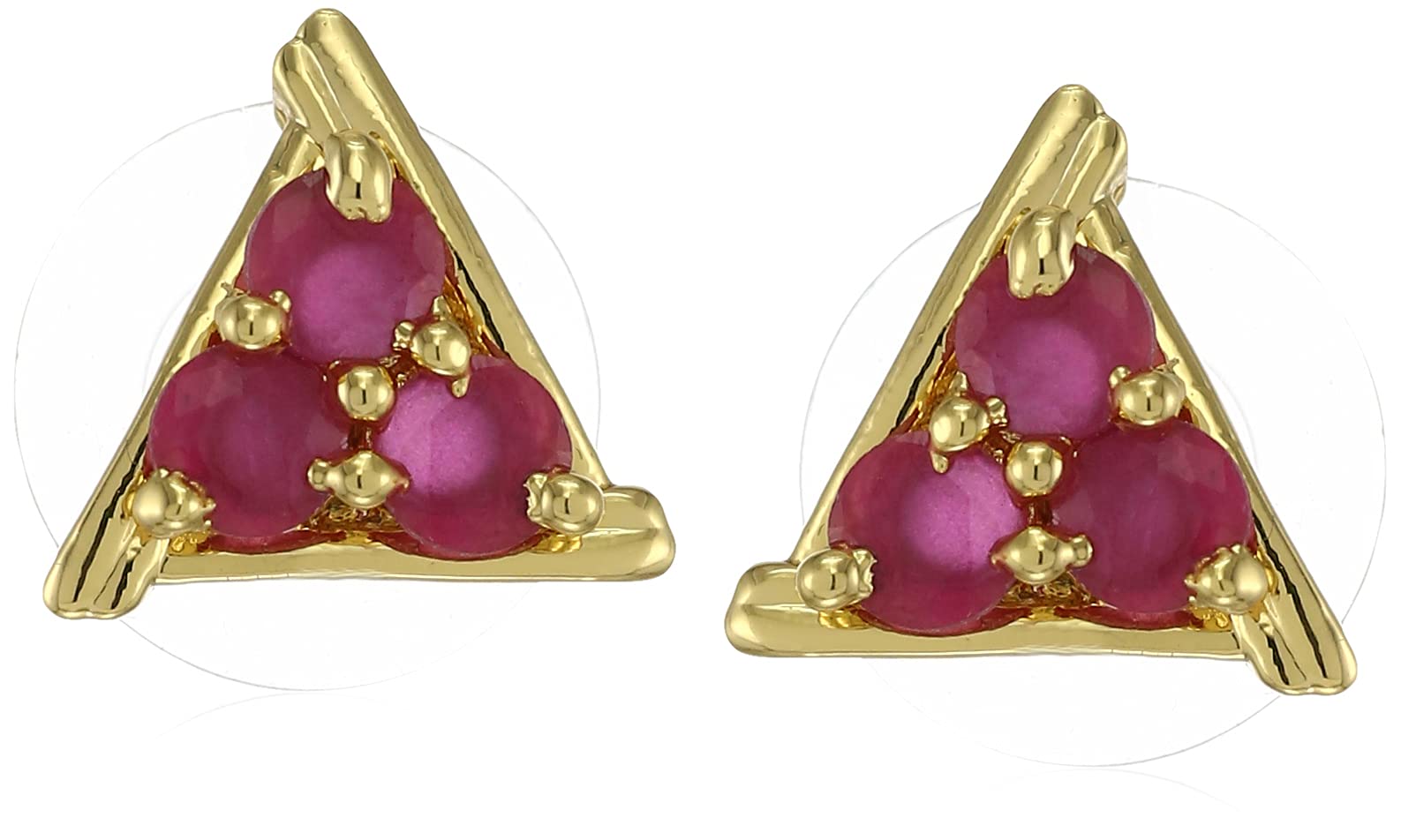 See full amazon price history chart for Estele 24 Kt Gold Plated Triangular Studs Earrings with Ruby Cubic zirconia Ruby for Women Estele 24 Kt Gold Plated Triangular Studs Earrings with Ruby Cubic zirconia Ruby for Women (B093TJMBBR) Amazon Price History, Amazon Price Tracker