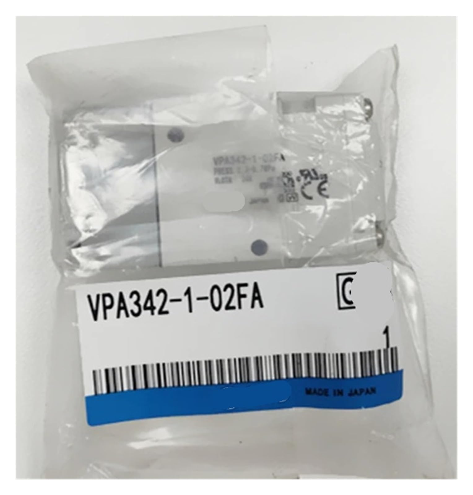 Vanne pneumatique 3 voies VPA342 distributeur mécanique air