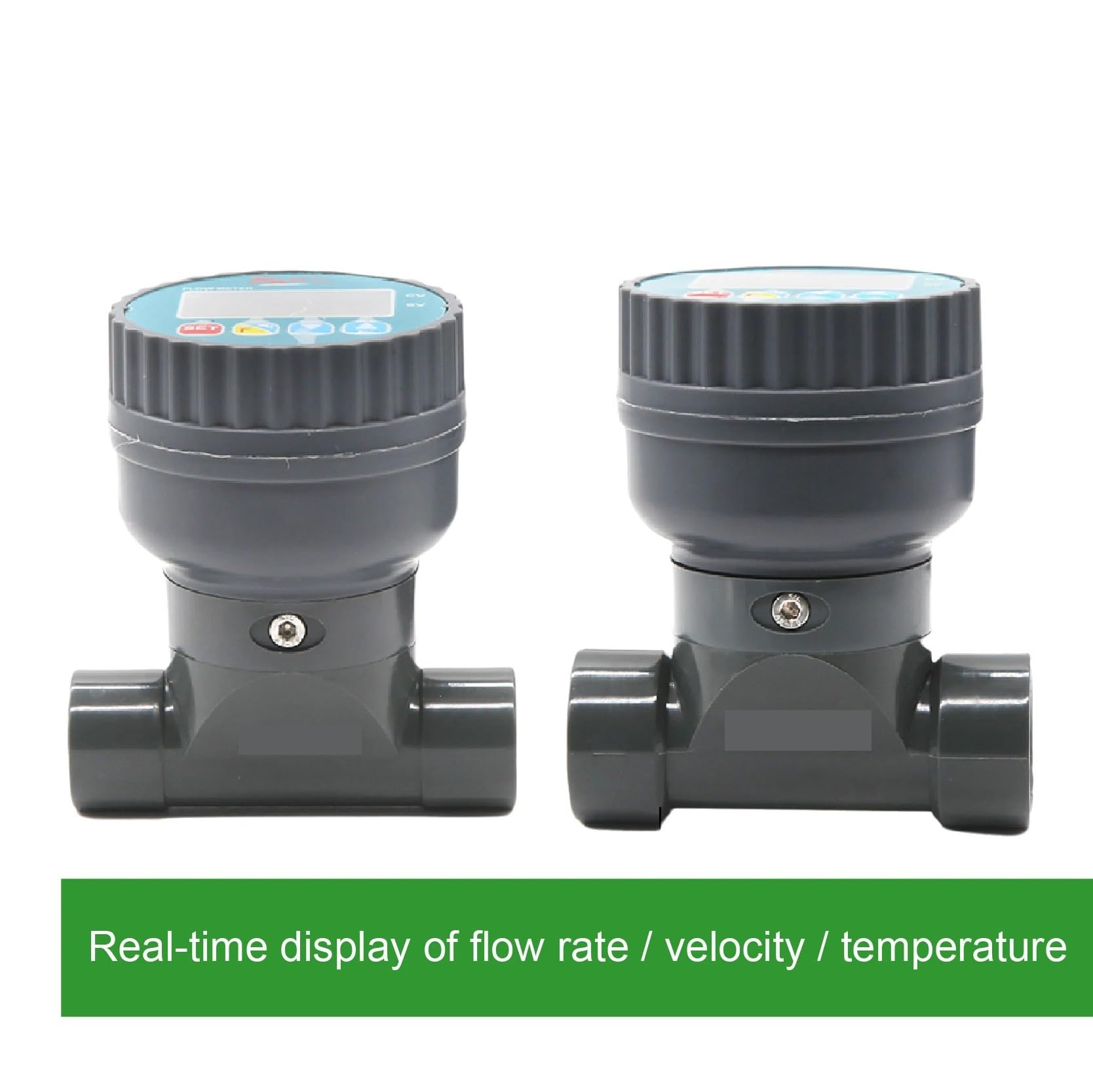 1 Uds. Medidor de Flujo de tubería electromagnética de PVC DN15-DN50 Sensor de Agua con RS485(ZJPVC-DN25)