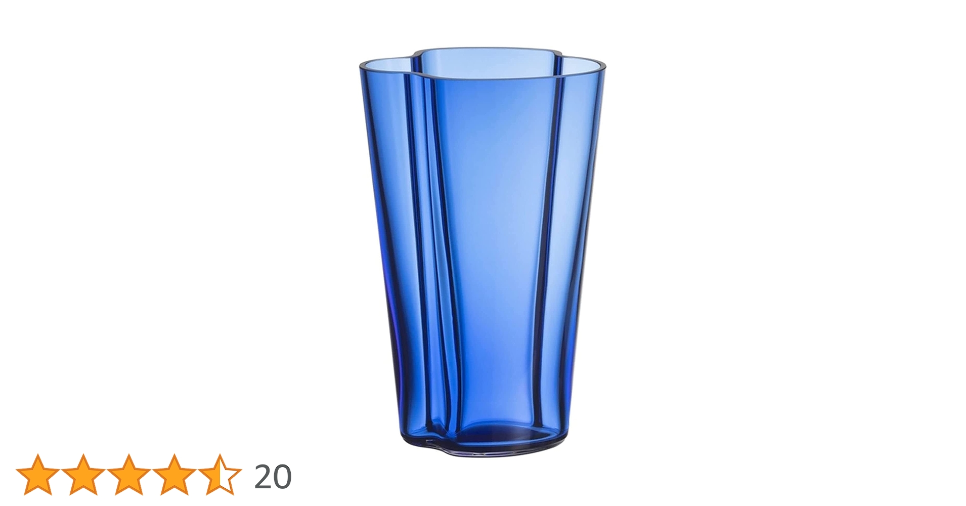  イッタラ　アアルトベース　12㎝高　ブルー　花瓶 アルヴァ・アアルトコレクション ベース 120mm ホワイトiittala