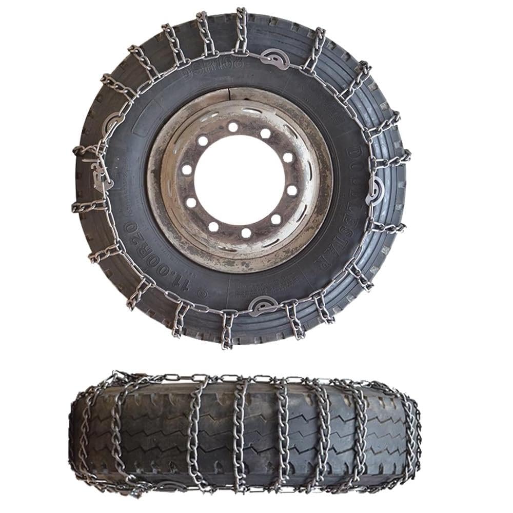 2pc Snow Chains for Semi Trucks Snow Chains for Car Tires Universal Metal Tire Chains for SUV Trucks Pickup Trucks Semi Trucks Van Dually Trucks ATV Light Truck 9mm 225/75R17.5 9mm 225/75R17.5
