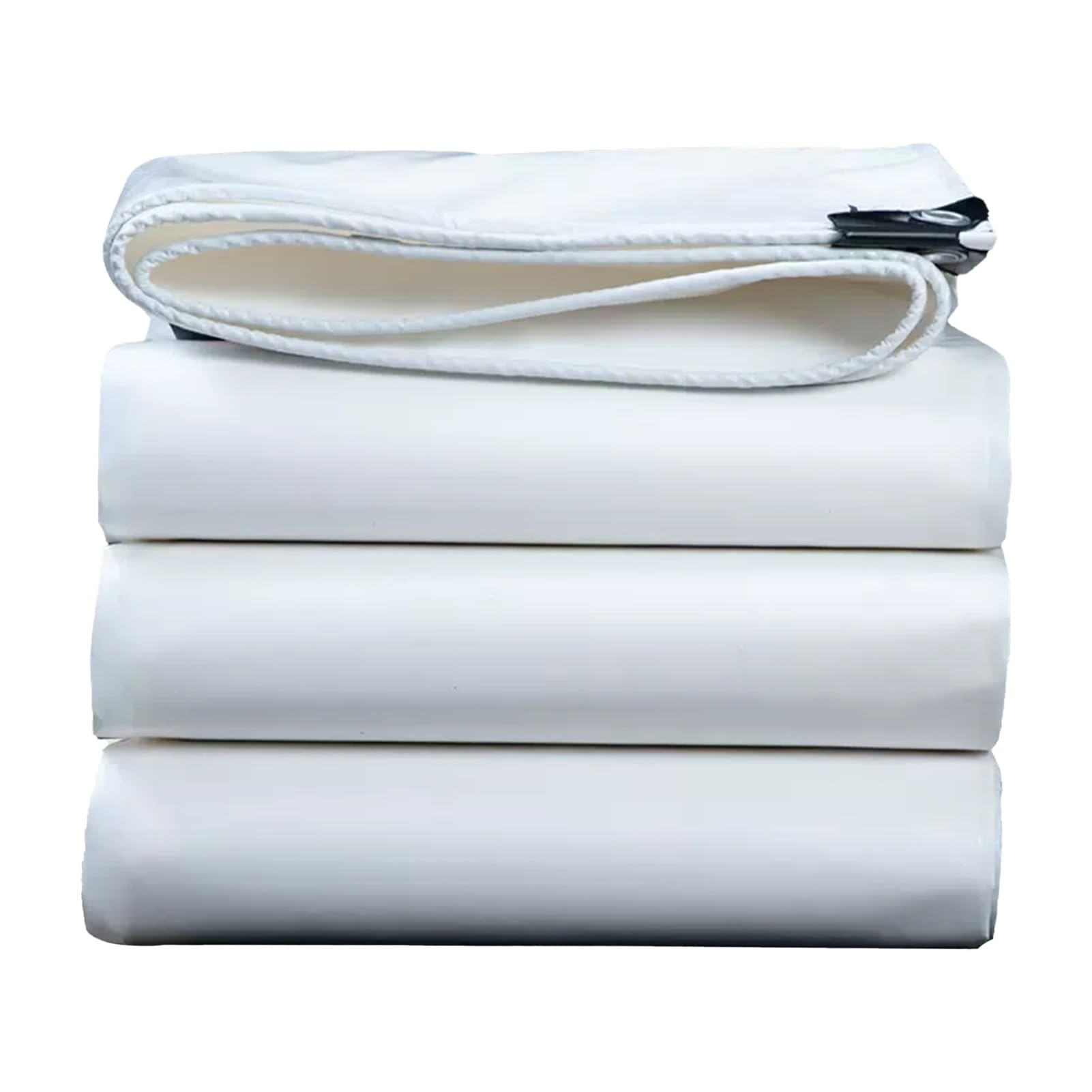 Lona impermeable blanca de 3x3 m con ojales reforzados para carpas y protección exterior
