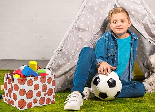 Miniatura 42 de HIYAGON Cesta de almacenamiento para niños, cesta de regalo para bebé, cesta de regalo, cesta organizadora de juguetes lindos, caja rectangular