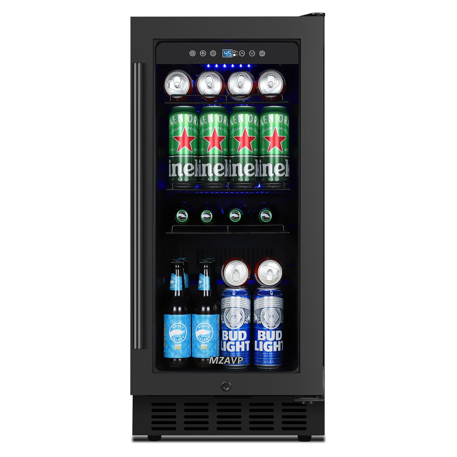 Mzavp MZYC100A-Black Beverage Cooler Black