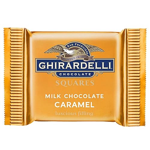 Miniatura 2 de Ghirardelli - Cuadrados de chocolate, caramelo de chocolate con leche, bolsa de regalo de 80 unidades, (2 libras, 6.5 onzas). Perfecto para regalos