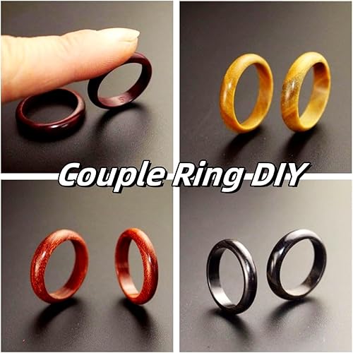 Miniatura 2 de DEUXPER Kit de manualidades de anillos de sándalo, bricolaje para hacer tu propio anillo de joyería, proyecto de manualidades para adultos,