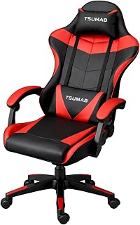TSUMAB Ergonomic Gaming Chair with Adjustable Recline, Padded Armrests & Lumbar Support – Heavy Duty Office & Gaming Chair Price In India