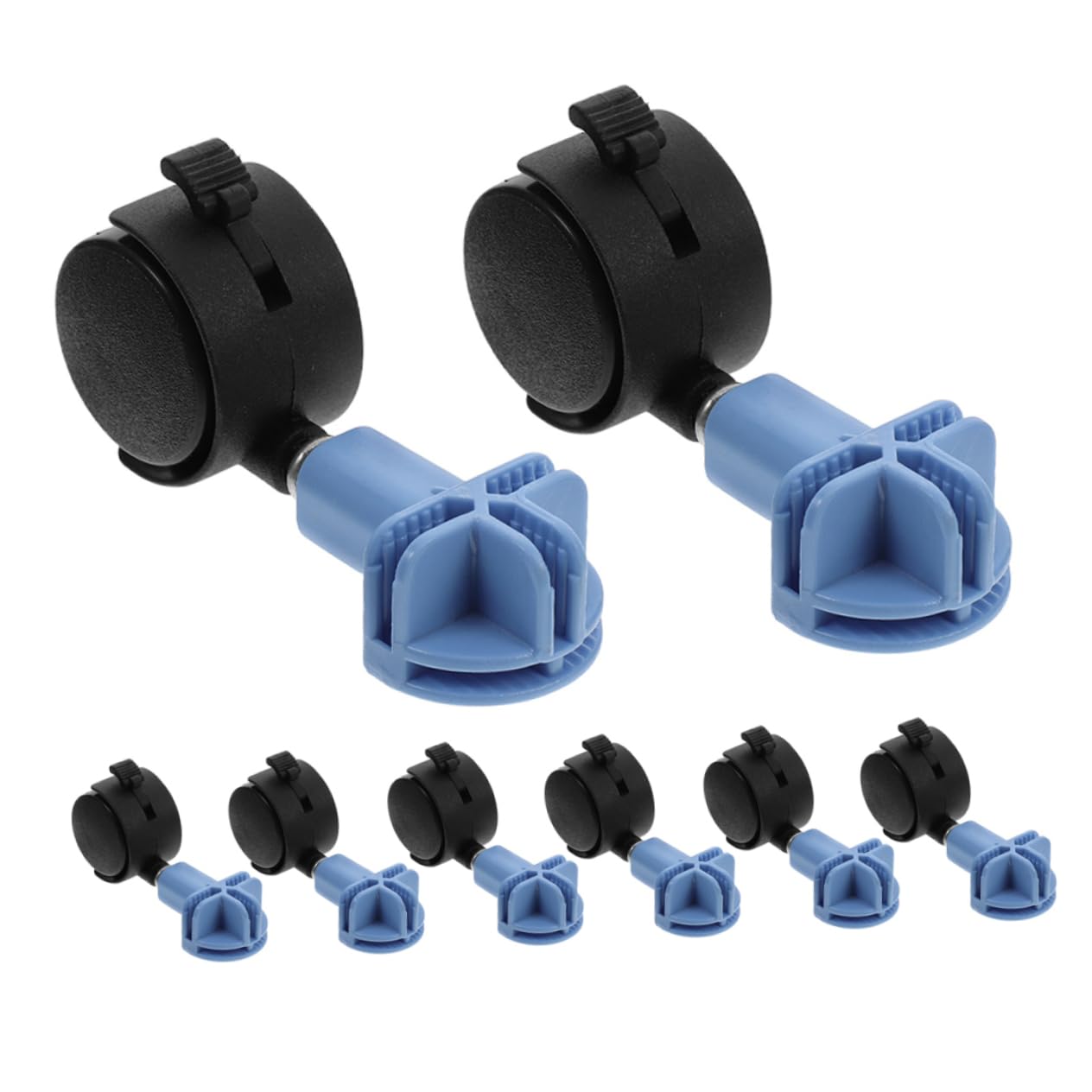 Roulettes de remplacement pour cage à animaux avec protection du sol intégrée, lot de 8