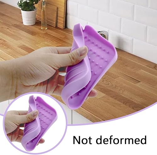 Miniatura 6 de Jabonera de silicona con soporte para jabón creativo para baño, cocina, encimera