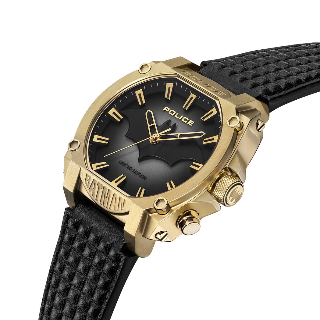 Police PEW00226 - Orologio analogico al quarzo da uomo con cinturino in pelle