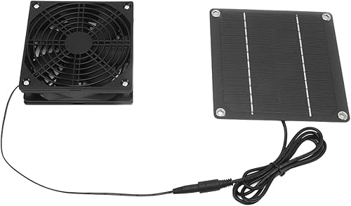 Kit de ventilador solar Panel Solar Invernadero Jardín Monocristalino Silicio Abs Solar Extractor Solar