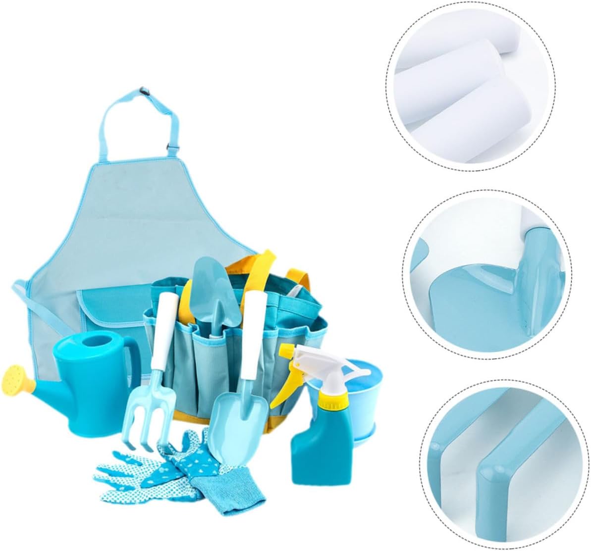 Yardwe 1set Boy Girl's Gardening Tool Set Outdoor Gardening Kit for Boys and Girls Watering Can Rake Trowel and Gloves Fun Toys for Planting and Weeding Activities