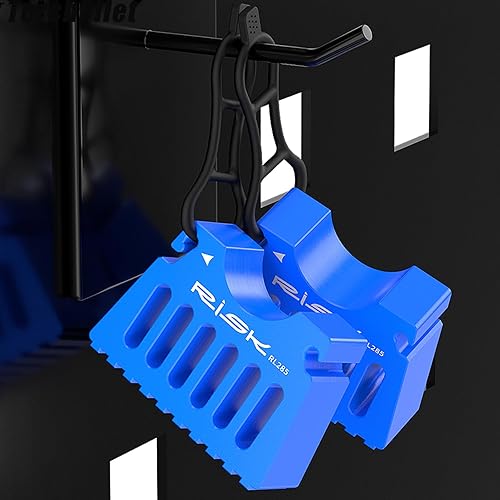 Miniatura 8 de Soporte de reparación invertido para bicicleta, soporte de manillar portátil para mantenimiento de bicicletas, base antideslizante y correas de