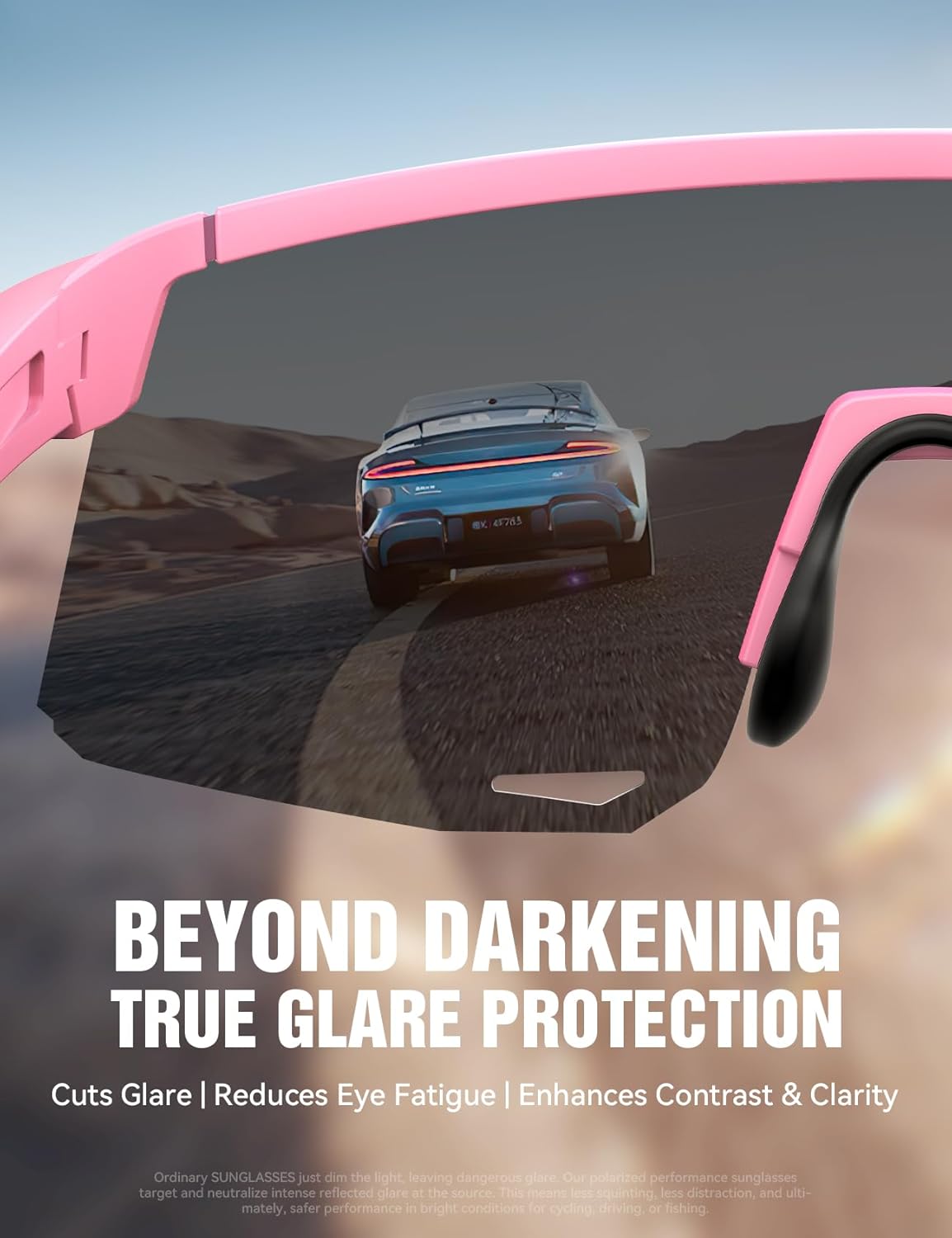 JOYROOM Polarized Running Sunglasses for Men Women [Powerful Eye Protection] UV400 TR90 Ultra-light Sports Sunglasses