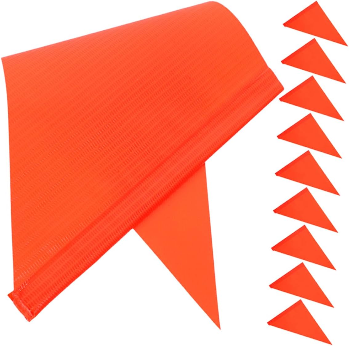 SUPVOX 10pcs Bicycle Safety Flags for High Visibility Warning Pennants for Bikes Scooters and Strollers Easy to Install Enhance Safety and Visibility Outdoors