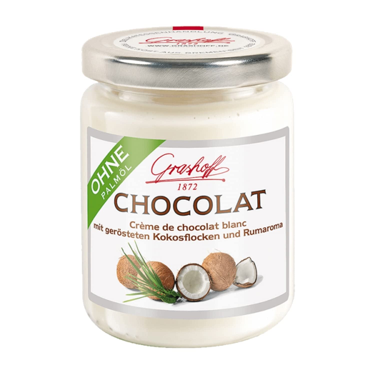 Chocolate Spread White with Coconut and Rum 250 gr. - Grashoff 1872