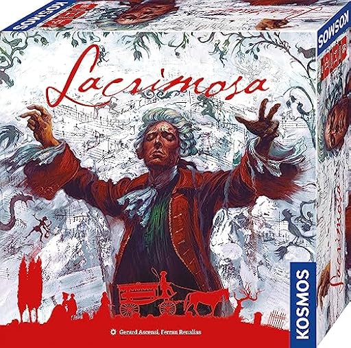 KOSMOS 683931 Lacrimosa, Mozart Tracks Folgen, Juego de Estrategia con Tema histórico-Musical, Juego de Mesa, Eurogame, Juego de conocedor para 14 Personas a Partir de 12 años | Ya disponible en tu tienda friki favorita! En mundofriki.es!
