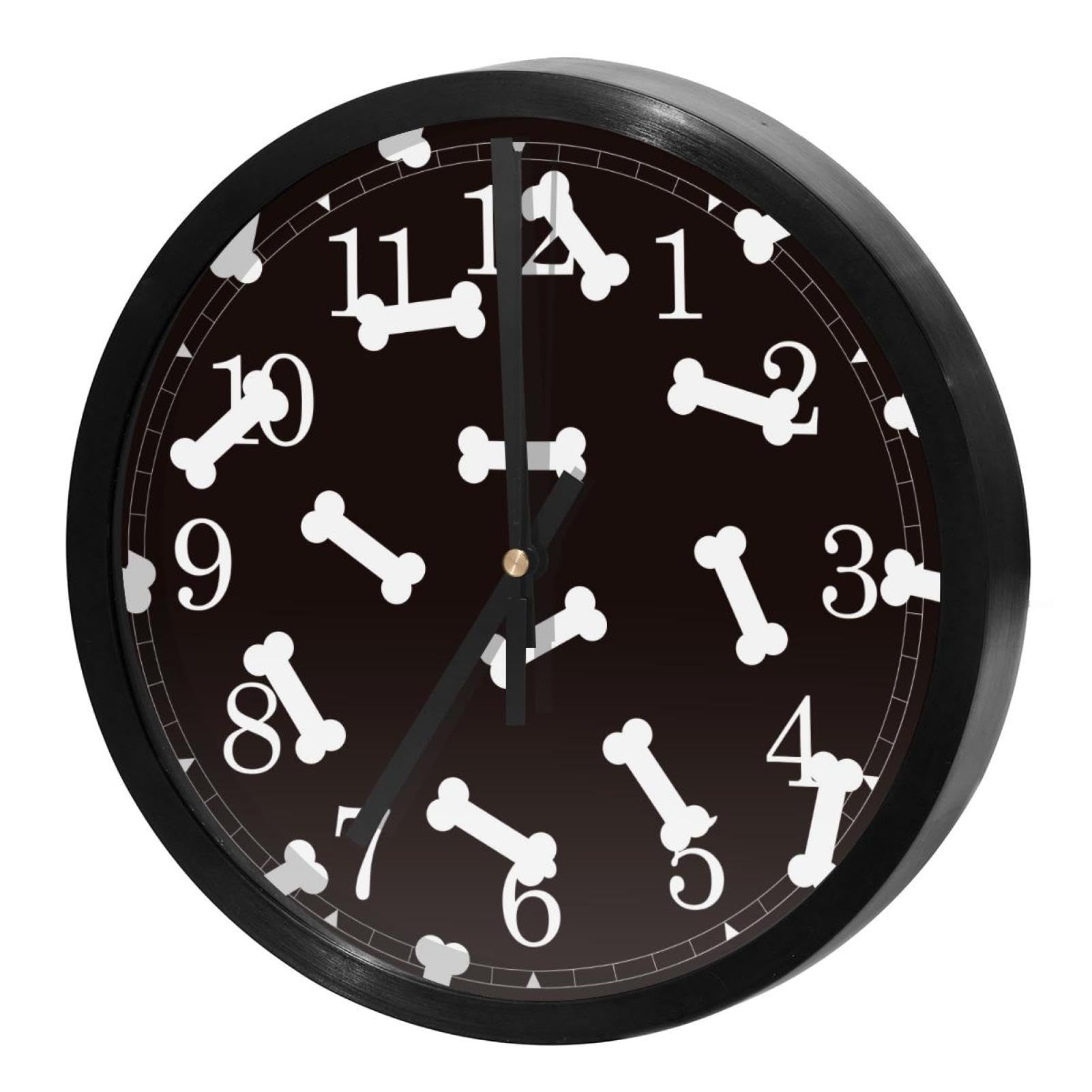 Horloge murale silencieuse ronde fonctionnant à piles pour maison école et cuisine