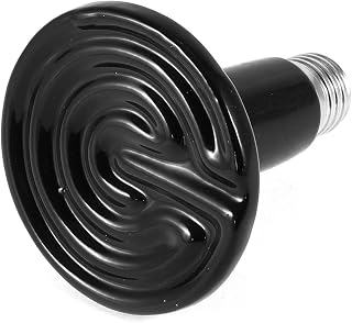 Aexit Bombilla emisora ​​de cerámica del calentador, lámpara, negro, 220VAC, 250W, (model: V5185IXII-9910WA) para mascotas, reptil