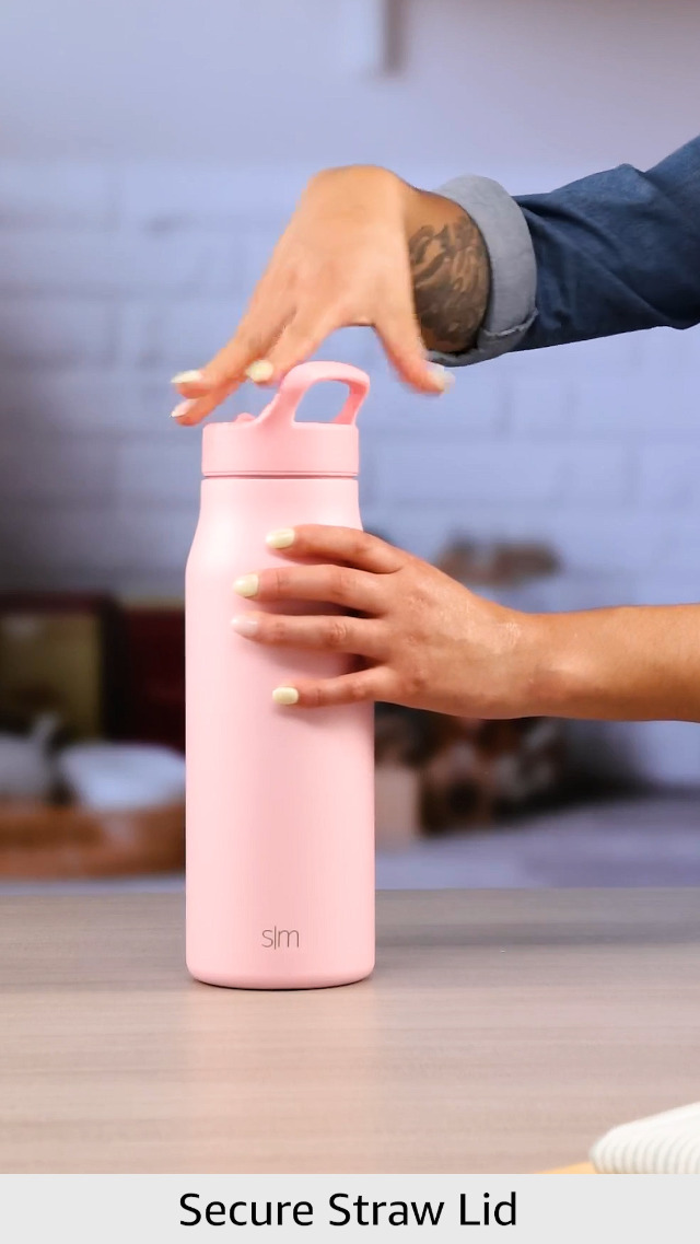 Simple Modern Water Bottle with Straw lid | Insulated Stainless