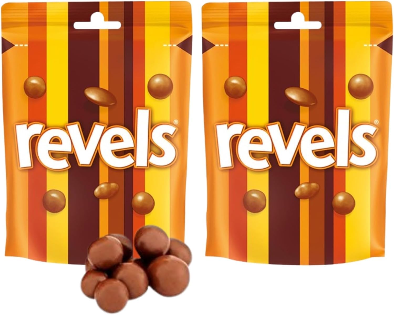 2 x Revels Milk Chocolate Treat Bag 101g Treal Share Gift for Women Man & KIds By Experts Supplies