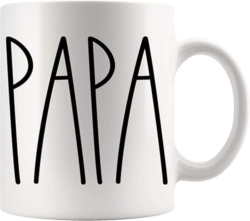 Taza de café para Navidad, regalo de cumpleaños, taza de café del día del padre, taza de café familiar para cumpleaños, taza de café Best Papa Ever,