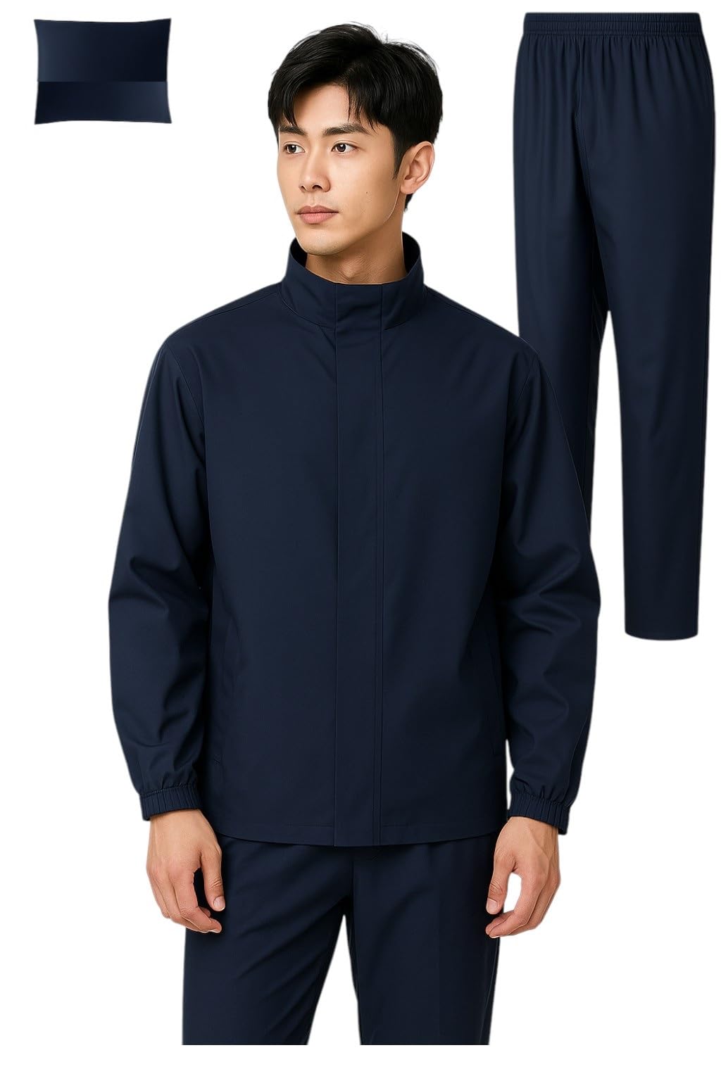 tln Waterproof Raincoat for Men | Lightweight & Durable Rain Jacket with Hood | Windproof & Breathable | Travel-Friendly, Bike & Motorcycle Use | Full-Length-picture-8