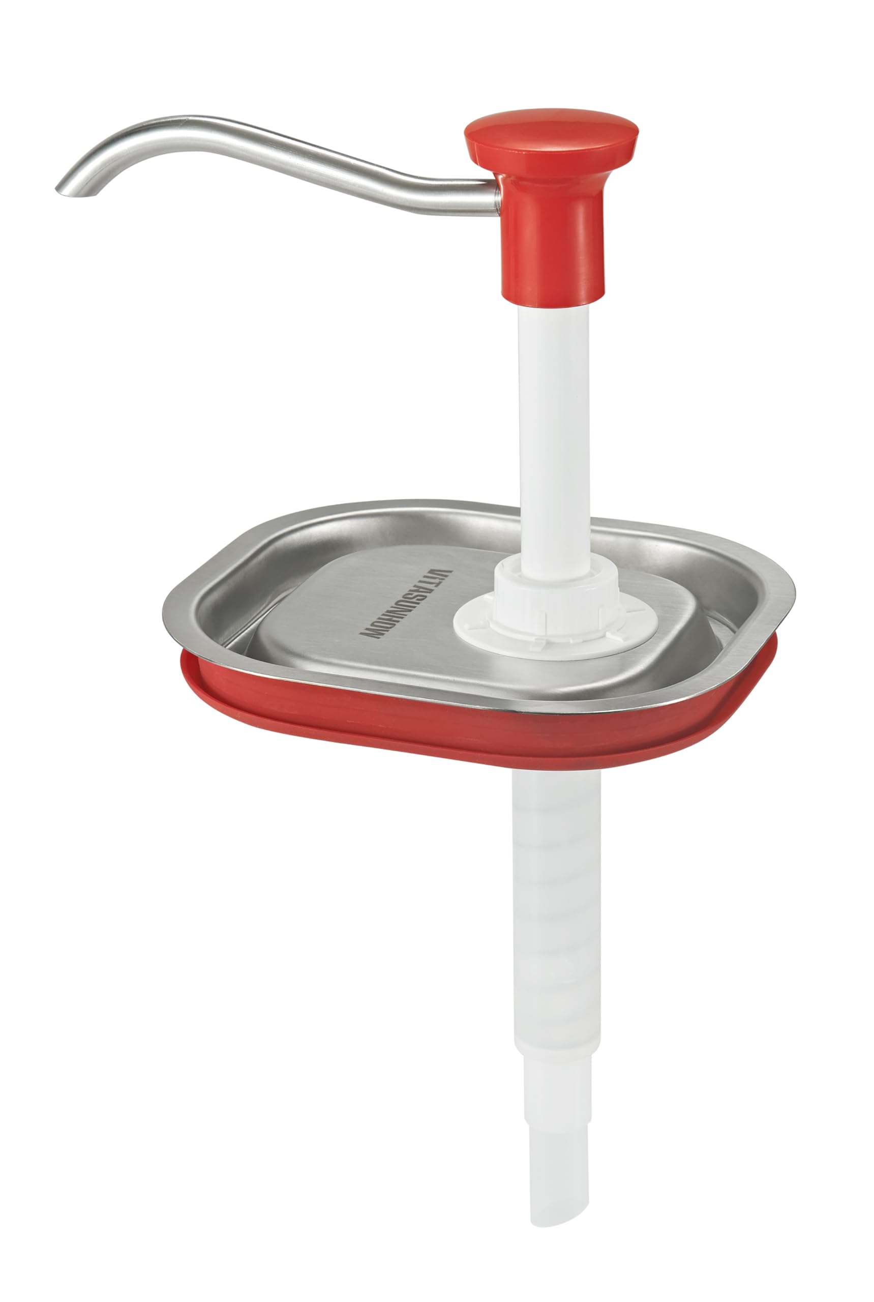 Pompe à sauce en acier inoxydable | Station de condiments de qualité alimentaire pour cuisine et restaurant | ketchup, vinaigrette, sauce soja, vinaigre, mayonnaise (JLT-1002S)