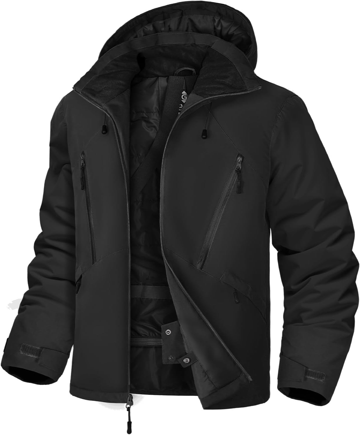 GEMYSE Men's Ski Jacket Winter Snow Coats Waterproof Snowboard Jacket Hooded insulated Windproof Parka With Multi-Pockets