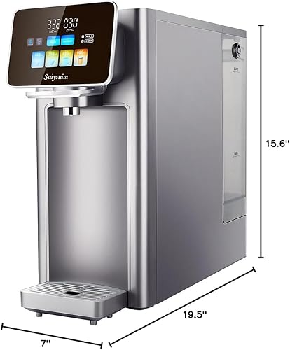 Miniatura 2 de The Suiysuim WP-RSA - Sistema de filtro de agua de ósmosis inversa UV para encimera, jarra de filtro de agua alcalina de 6 etapas, enjuague con agua