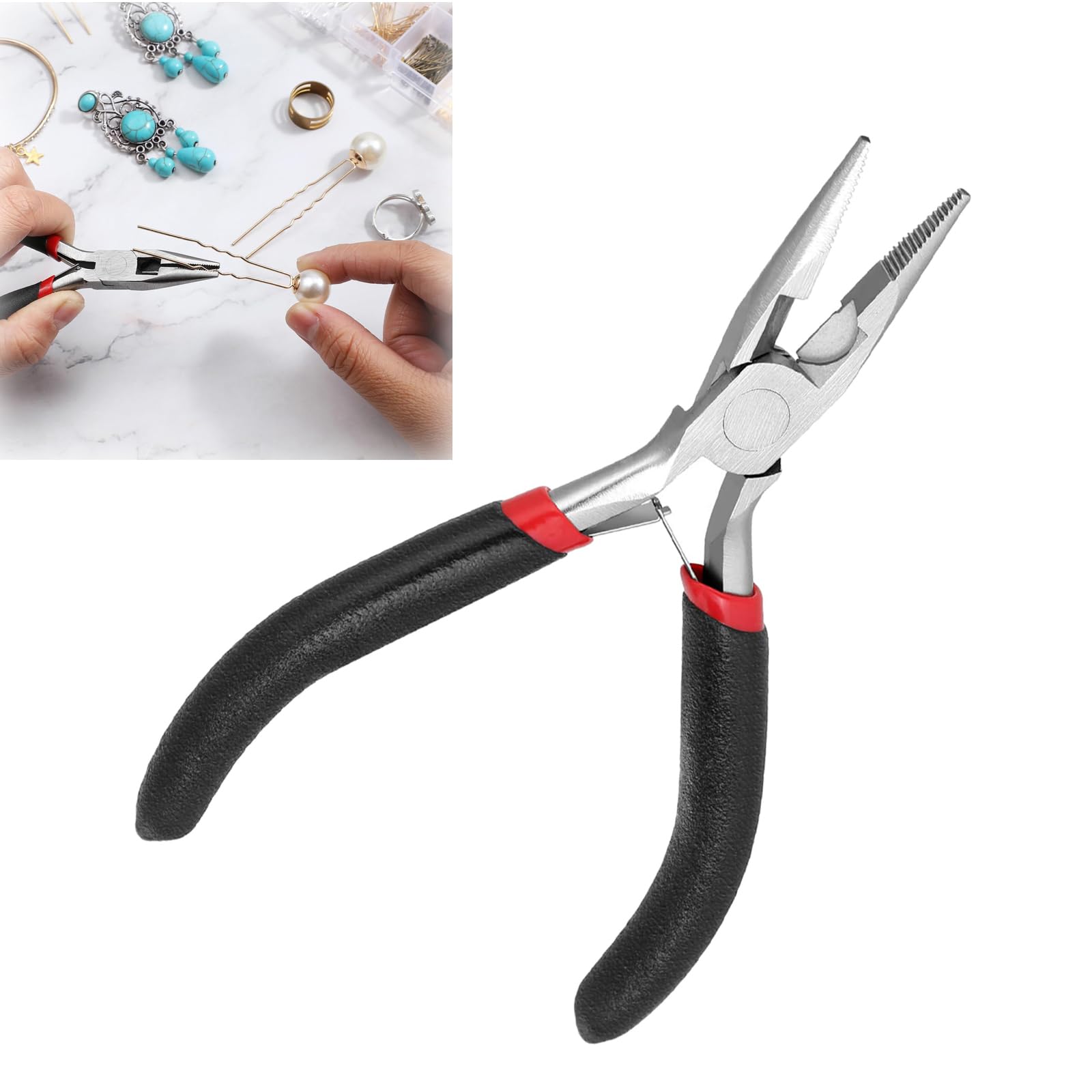 Duomama Professional Jewelry Making Pliers - Long Nose Pliers Kit for Precision Working - Necessary Tools for Jewelry Making - Durable Tools for DIY Projects