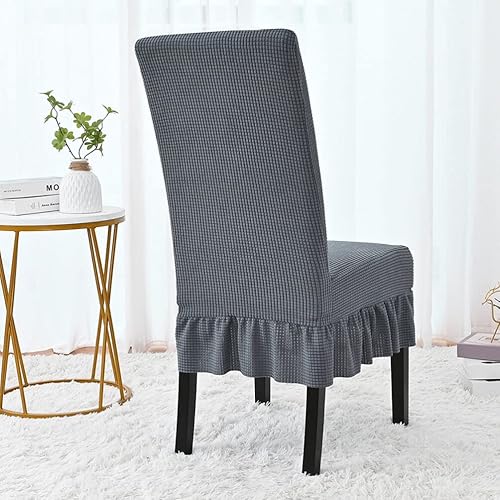 Miniatura 5 de DECHOUS Funda para silla de comedor, fundas extraíbles y lavables para sillas de cocina, para el hogar, cocina, restaurante, muebles de niños, color
