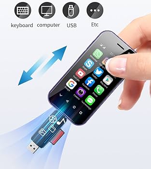 Rainbuvvy Pocket Mini Smartphone 4GB RAM + 128GB ROM 4G