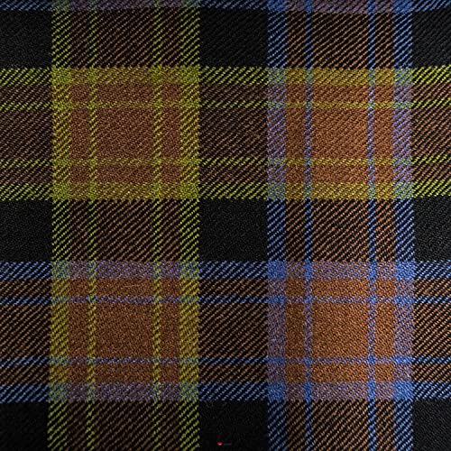 Tartan de Co Laois en pure laine vierge au mètre pour vêtement haut de gamme