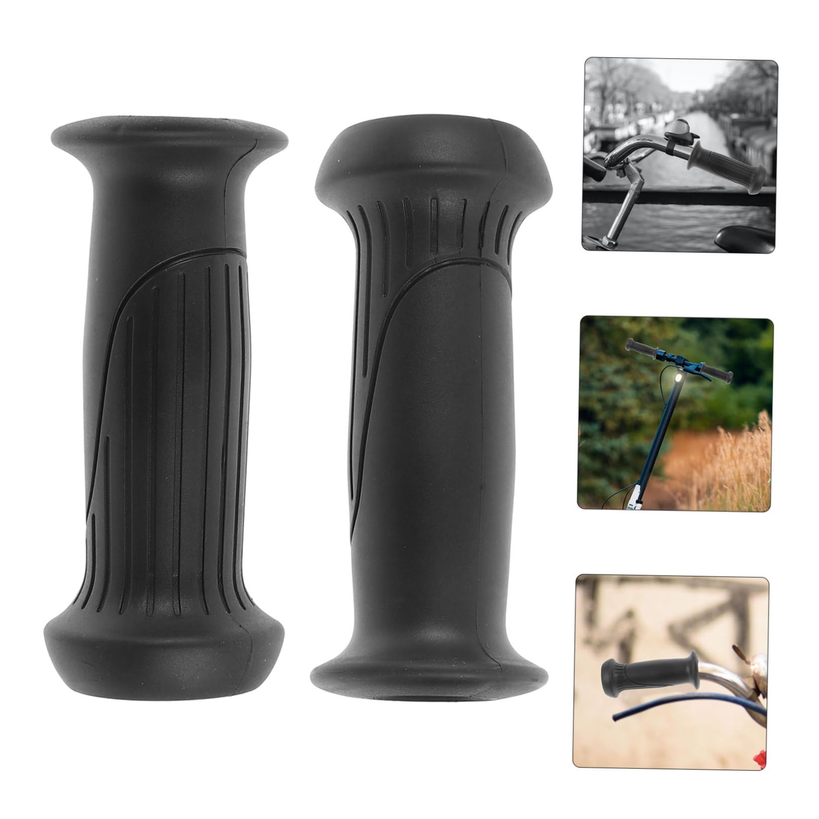 POPETPOP Housse de Protection pour Poignées de Vélo Antidérapante de Manchons Ergonomiques pour Guidon Confort Optimal Absorption Chocs Compatible avec Vélos Trottinettes