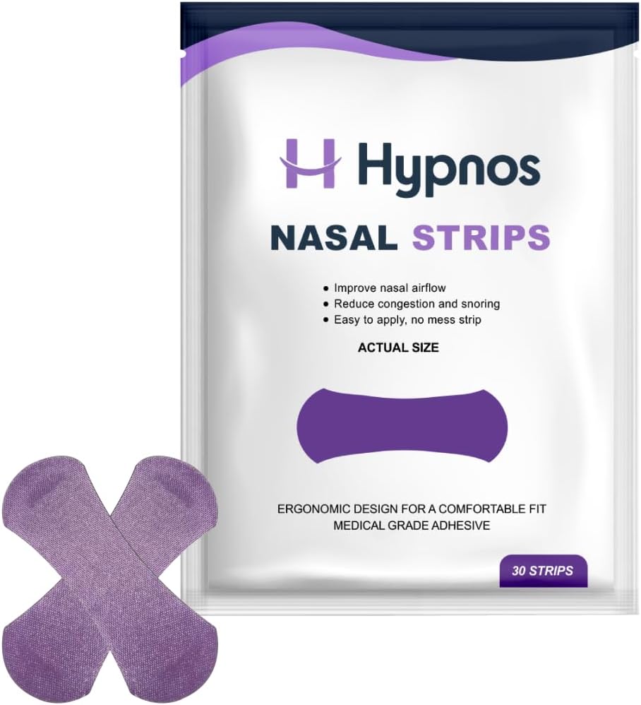 Hypnos Nasal Strips 30Pack Nasal Dilators for Nasal