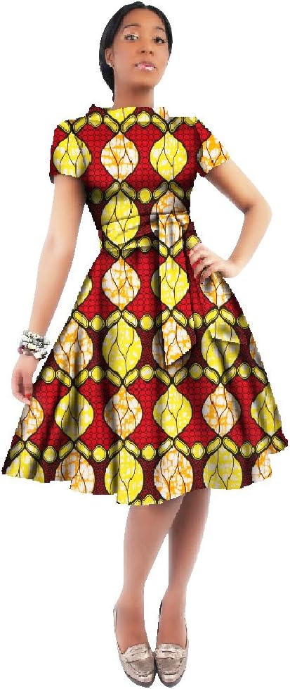 Women's African Short Skirt Aline Maxi Print Dresses Dashiki