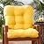 Greendale Home Fashions Outdoor Seat/Back Chair Cushion, 1 Count (Pack of 1), Sunburst