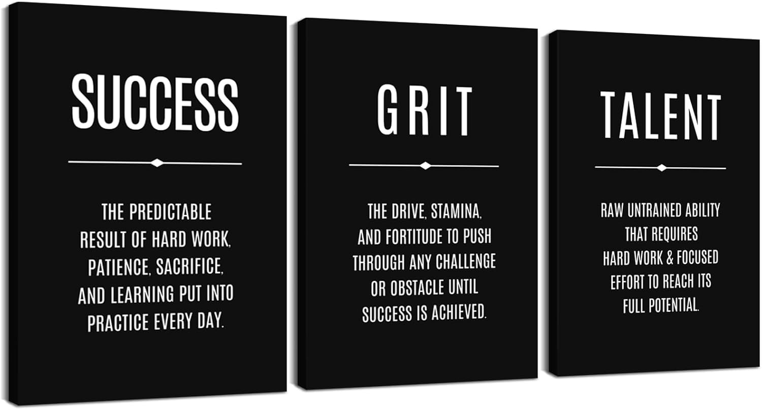 3 Pieces Inspirational Wall Art Motivational Wall Art