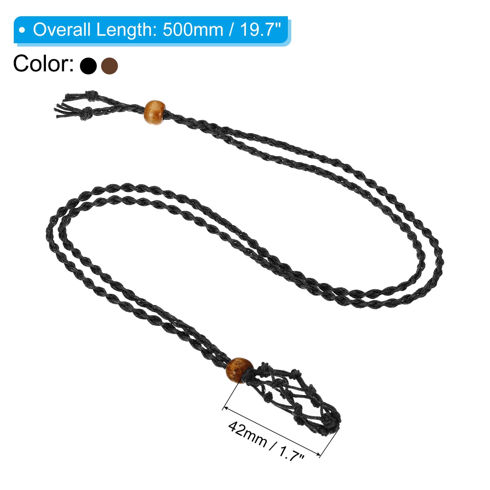 PATIKIL Necklace Cord Empty Stone Holder - Image 2